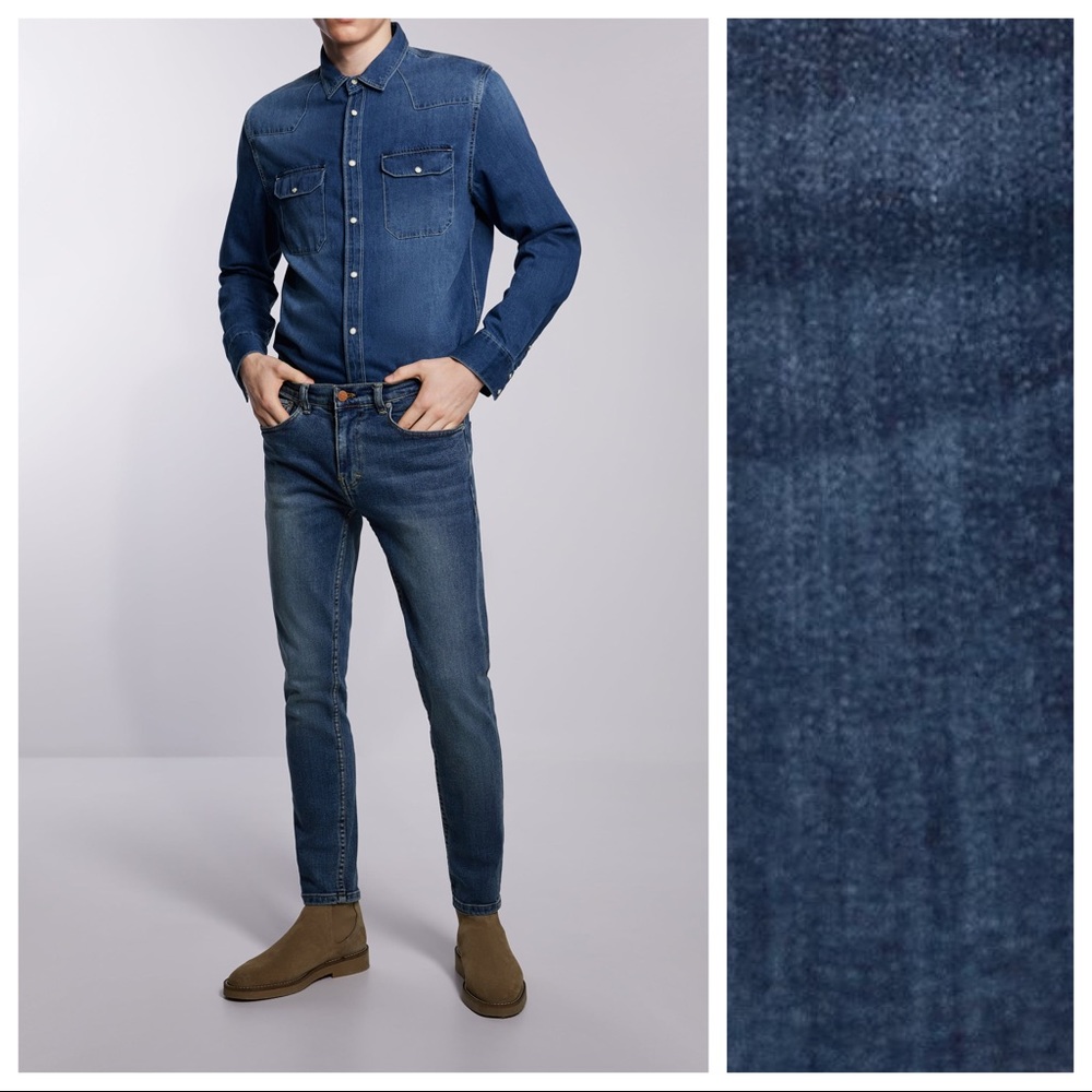 NWT. Zara Man Slim Fit Jeans. Size 36